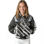 custom chicago white sox chevron angles black varsity jacket best selling