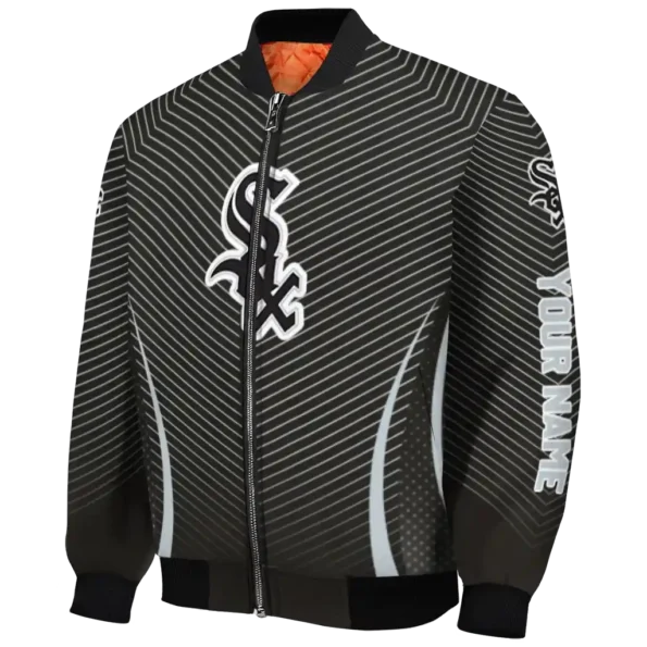 custom chicago white sox chevron arrow black bomber jacket best selling