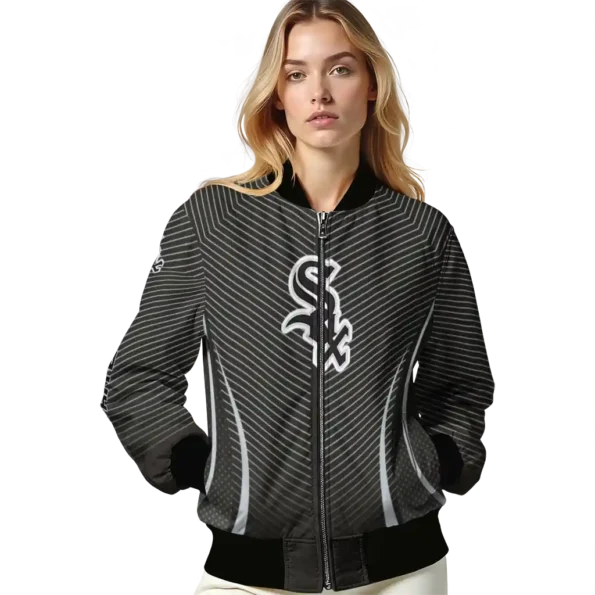custom chicago white sox chevron arrow black bomber jacket latest model