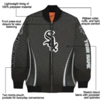 custom chicago white sox chevron arrow black bomber jacket best selling
