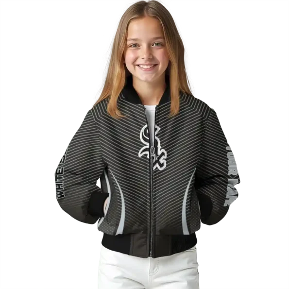custom chicago white sox chevron arrow black bomber jacket top rated
