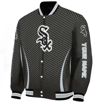 custom chicago white sox chevron arrow black varsity jacket best selling