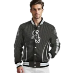 custom chicago white sox chevron arrow black varsity jacket best selling