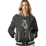 custom chicago white sox chevron arrow black varsity jacket best selling