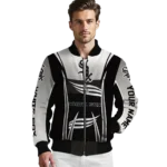 custom chicago white sox mesh effect black bomber jacket best selling