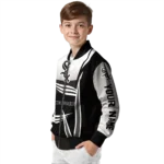 custom chicago white sox mesh effect black bomber jacket best selling