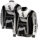 custom chicago white sox mesh effect black varsity jacket best selling