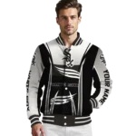 custom chicago white sox mesh effect black varsity jacket best selling