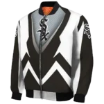 custom chicago white sox v stripes black white bomber jacket best selling