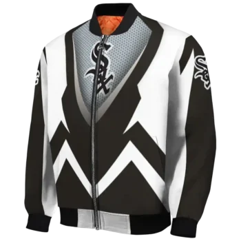custom chicago white sox v stripes black white bomber jacket best selling