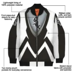 custom chicago white sox v stripes black white bomber jacket best selling