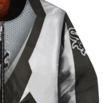 custom chicago white sox v stripes black white bomber jacket best selling