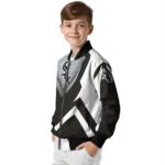 custom chicago white sox v stripes black white bomber jacket best selling