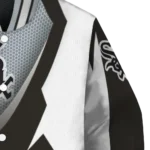 custom chicago white sox v stripes black white varsity jacket best selling