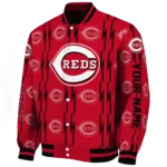 custom cincinnati reds bolt stripe red varsity jacket best selling
