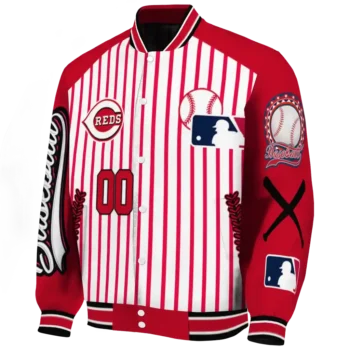 custom cincinnati reds eagle baseball red white varsity jacket best selling