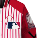 custom cincinnati reds eagle baseball red white varsity jacket best selling