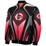 custom cincinnati reds mesh chest black crocs black bomber jacket best selling