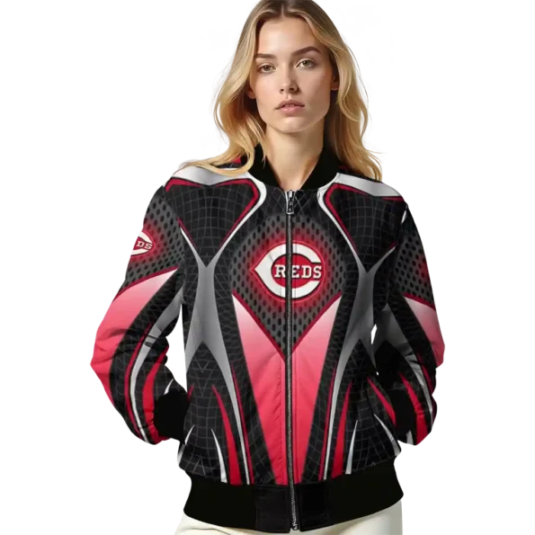 custom cincinnati reds mesh chest black crocs black bomber jacket latest model
