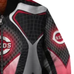 custom cincinnati reds mesh chest black crocs black bomber jacket best selling