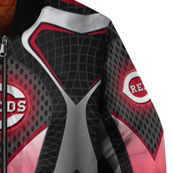 custom cincinnati reds mesh chest black crocs black bomber jacket premium grade