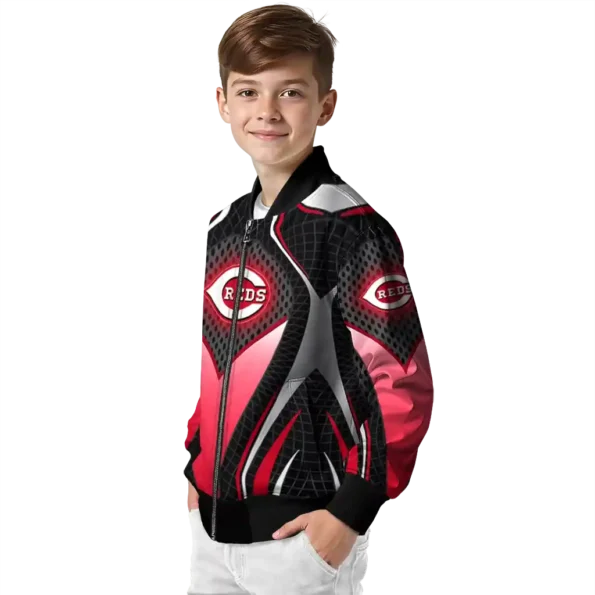 custom cincinnati reds mesh chest black crocs black bomber jacket trendy