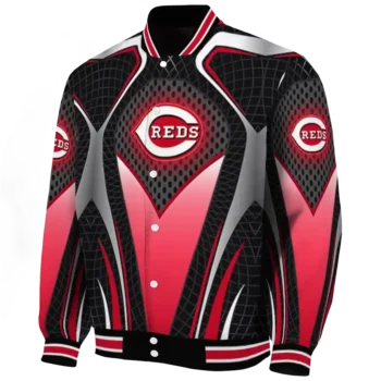 custom cincinnati reds mesh chest black crocs black varsity jacket best selling