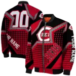 custom cincinnati reds star burst red bomber jacket best selling