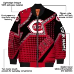 custom cincinnati reds star burst red bomber jacket best selling