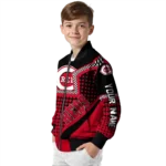 custom cincinnati reds star burst red bomber jacket best selling