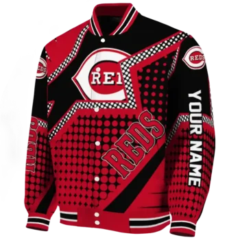custom cincinnati reds star burst red varsity jacket best selling
