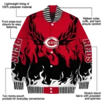 custom cincinnati reds winged blaze red white varsity jacket best selling