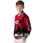 custom cincinnati reds winged blaze red white varsity jacket best selling