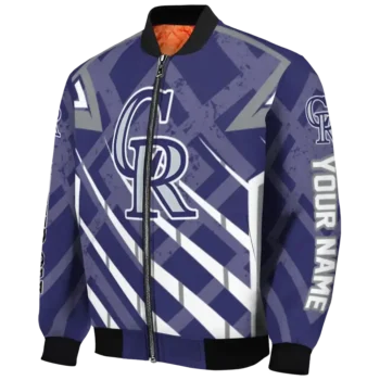 custom colorado rockies chevron angles blue bomber jacket best selling