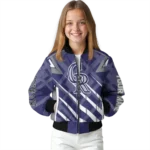 custom colorado rockies chevron angles blue bomber jacket best selling