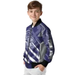 custom colorado rockies chevron angles blue bomber jacket best selling
