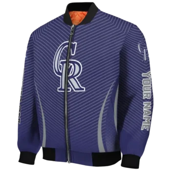 custom colorado rockies chevron arrow blue bomber jacket best selling