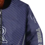 custom colorado rockies chevron arrow blue bomber jacket best selling