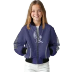 custom colorado rockies chevron arrow blue bomber jacket best selling