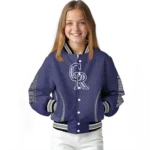 custom colorado rockies chevron arrow blue varsity jacket best selling