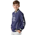 custom colorado rockies chevron arrow blue varsity jacket best selling