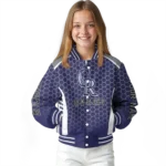 custom colorado rockies hexagon grid blue varsity jacket best selling