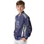 custom colorado rockies hexagon grid blue varsity jacket best selling
