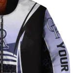 custom colorado rockies mesh effect blue black bomber jacket best selling