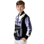 custom colorado rockies mesh effect blue black bomber jacket best selling