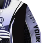 custom colorado rockies mesh effect blue black varsity jacket best selling