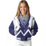 custom colorado rockies v stripes blue white varsity jacket best selling