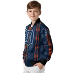 custom detroit tigers bolt stripe navy bomber jacket best selling