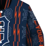 custom detroit tigers bolt stripe navy varsity jacket best selling