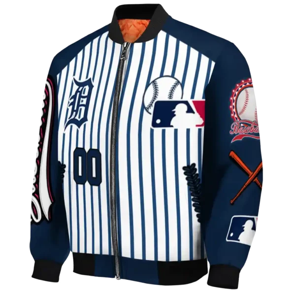 custom detroit tigers eagle baseball navy white bomber jacket best selling